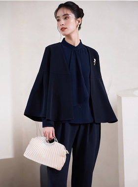 气质显瘦两件套套装裤子春秋长袖西装外套哈伦裤西服套装女88623