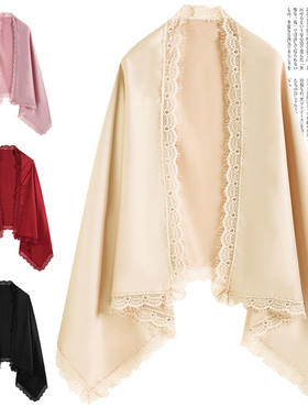 女士围巾礼服旗袍外搭婚纱斗蓬敬酒服披肩外套伴娘丝巾纱巾88313
