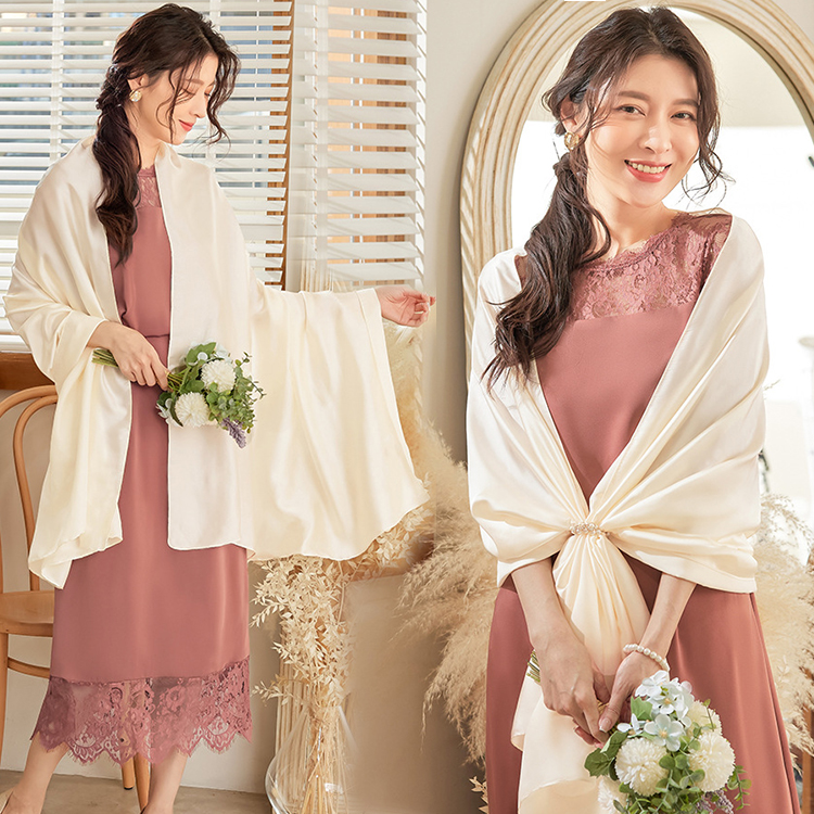 结婚披肩女士婚礼大斗篷新娘结婚外披风伴娘围巾姐妹团外搭88592