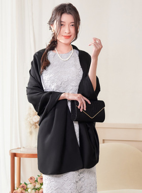 新娘结婚大披肩女围脖婚礼披风伴娘围巾年会斗蓬配旗袍外搭88592