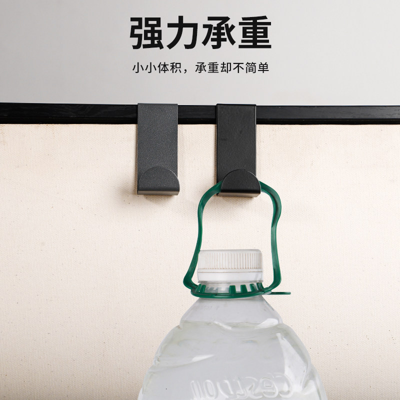 不锈钢Z型挂钩家用门后勾无痕厨房宿舍z形门背式免打孔浴室免钉