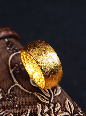 越南沙金指环男士生日礼物首饰品