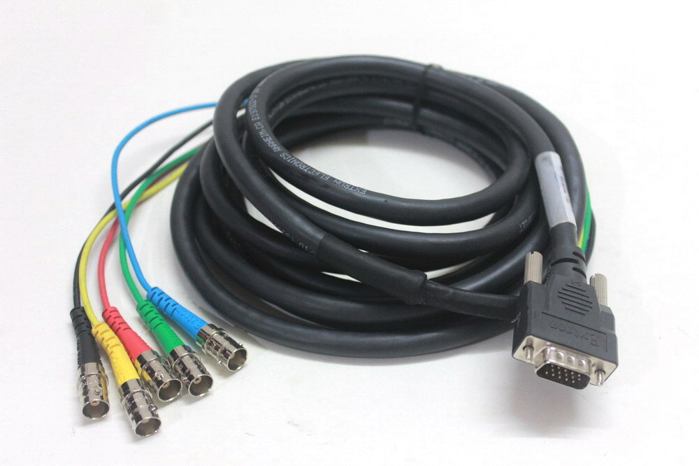 美国Extron爱思创SYM BNCF VGA公头转5BNC母头视频线连接线3.6米