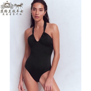 连体游泳衣沙滩泳装 英国Boden代购 纯色露背吊带 26春夏新款 女装