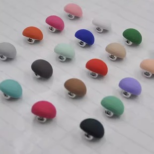 高档雪纺布包儿童衣服女风衣西装衬衣包布纽扣扣子蘑菇圆形Button