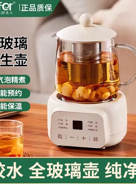 WIFER养生杯办公室小型全自动加厚玻璃保温家用多功能煮茶养生壶