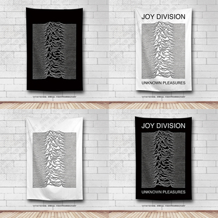 Joy Division快乐分裂摇滚乐队唱片挂布脉冲酒吧琴行装饰背景布