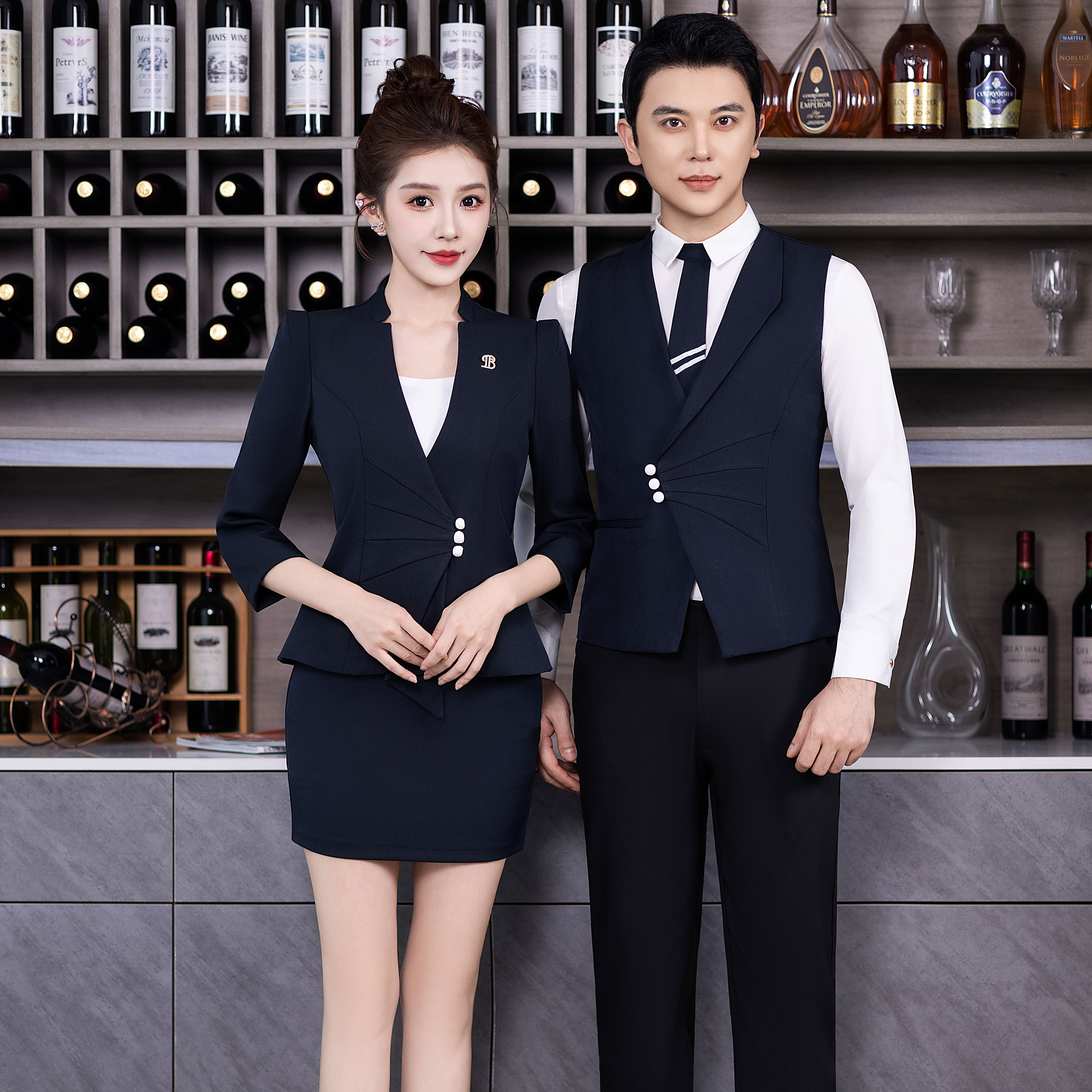 KTV会所酒店夜总会修身制服公主