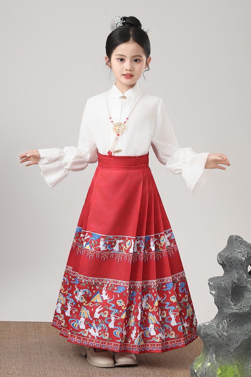 汉服演出服上衣无印花