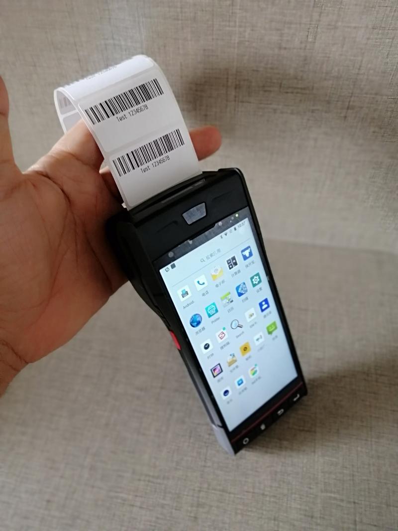 带不干胶标签打印PDA手持终端条码标签打印移动手持PDA扫描器