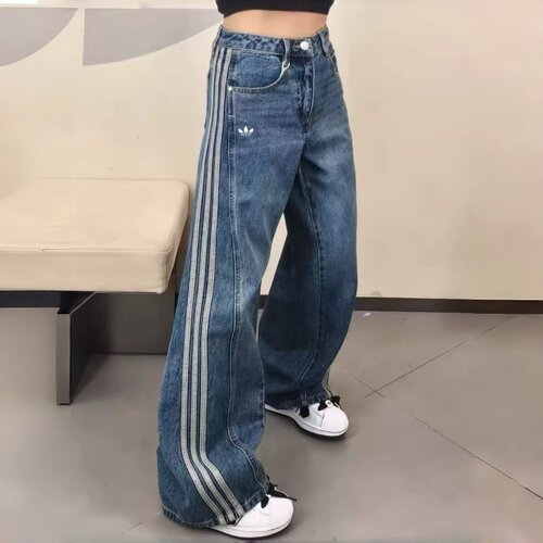 品牌折扣丨jennie同款2026秋季新款弯刀休闲直筒牛仔裤男女同款