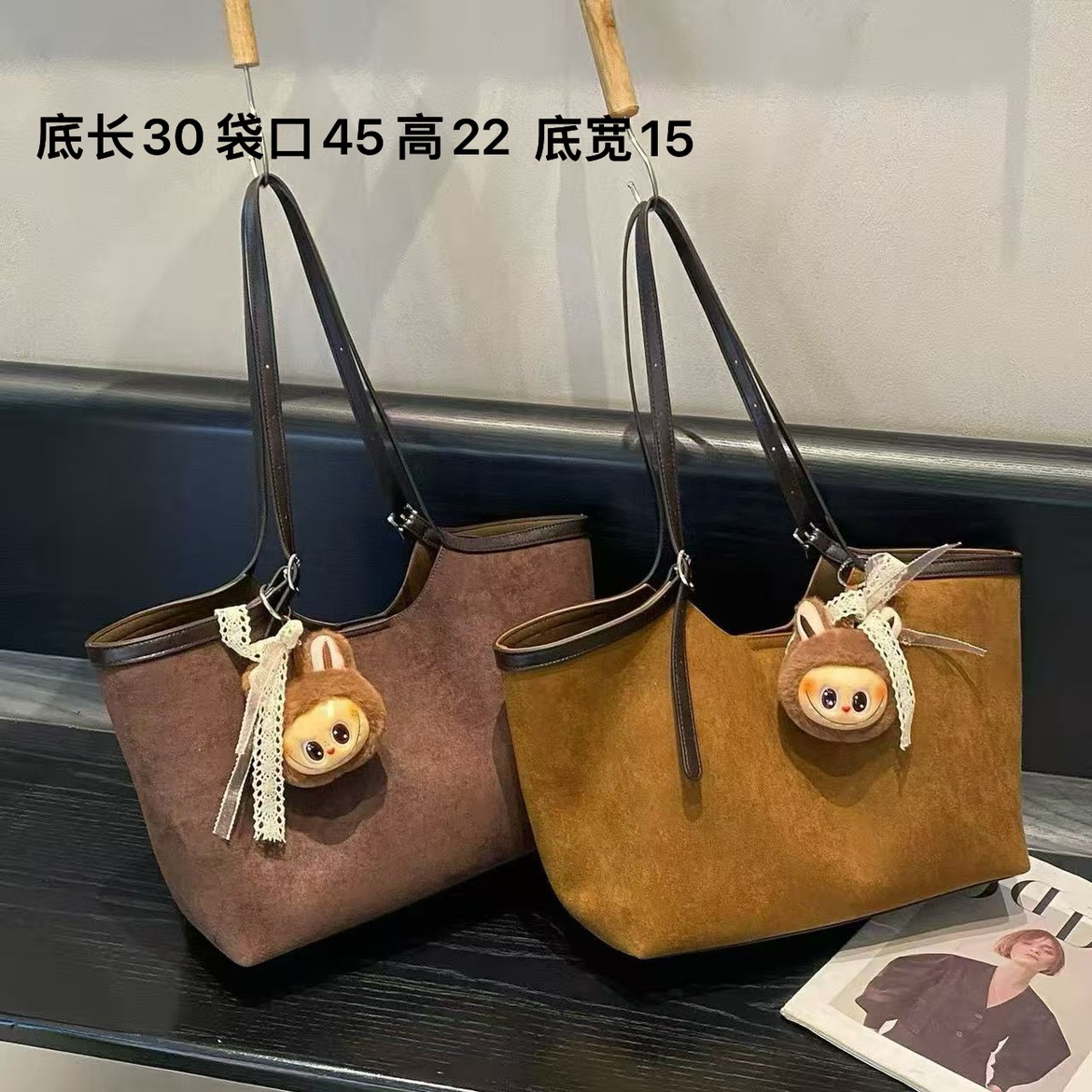 磨砂绒腋下托特质感女包2025新款腋下包高级洋气通勤子母潮包