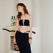 Anqinwind分体泳衣女三件套高级感海岛度假纯欲温泉修身 显瘦泳装