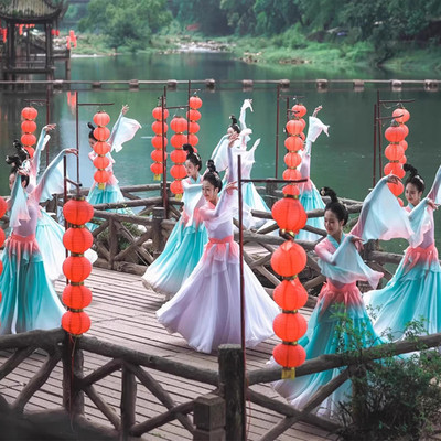 唤鱼清歌舞蹈服女剧目同款演出服