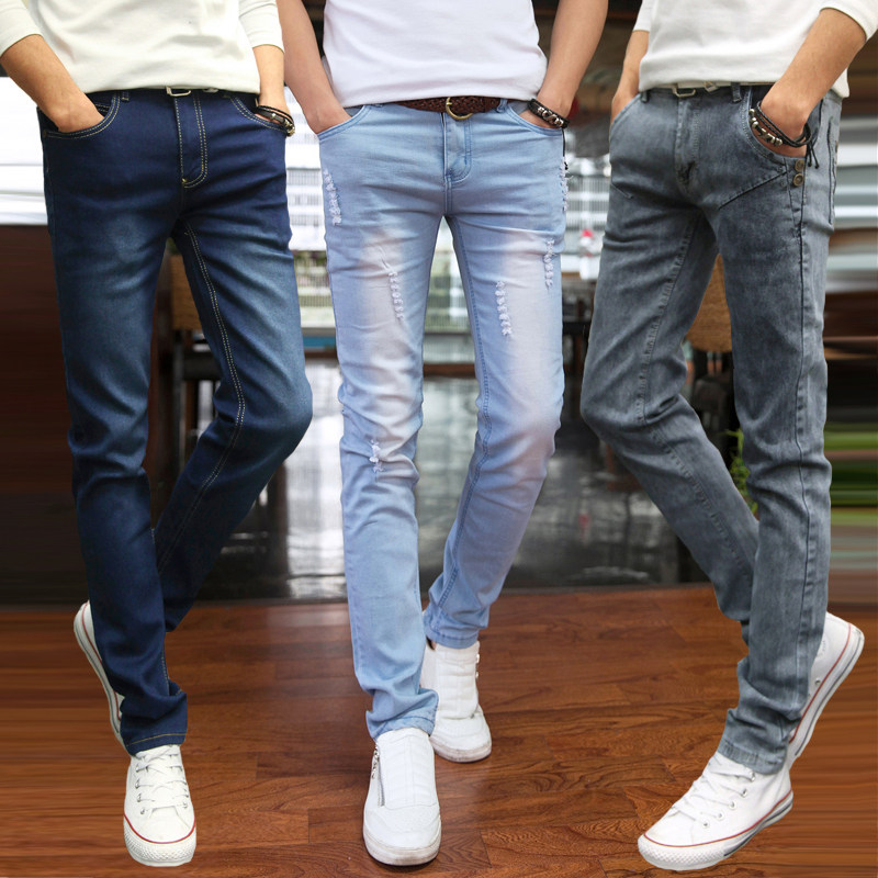 Jeans pour adolescent pieds Slim pour Quatre saisons - Ref 1483939 Image 1