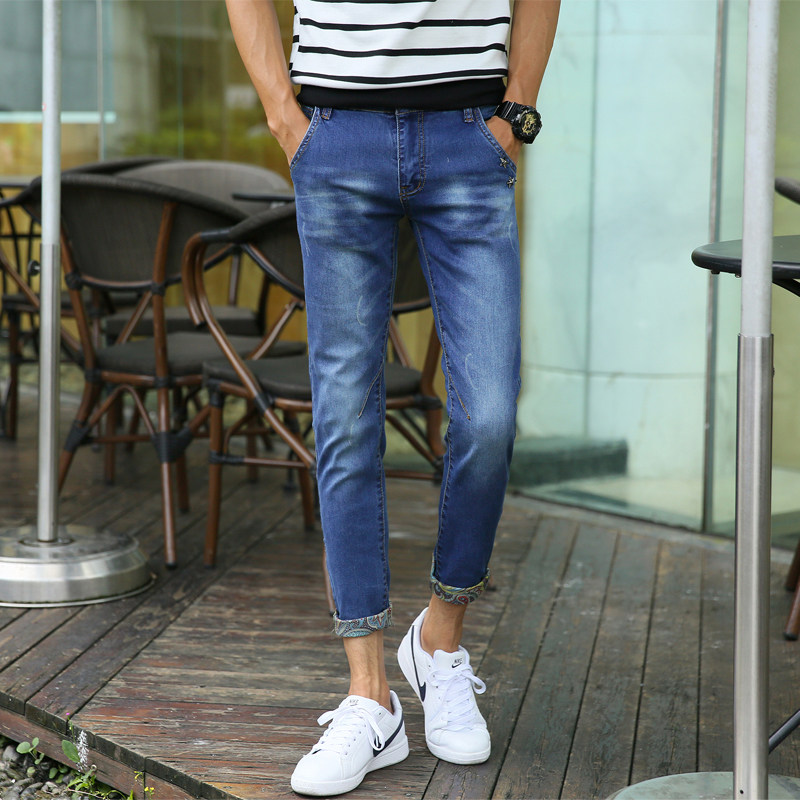 Jeans pour adolescent pieds Slim pour Quatre saisons - Ref 1469506 Image 3