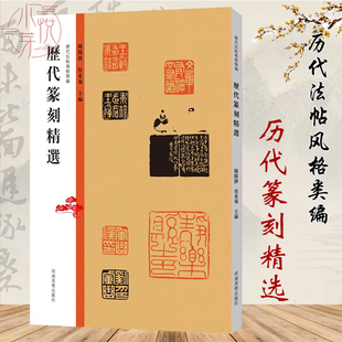 历代篆刻精选 历代法帖风格类编 秦汉玺印章篆刻艺术章法刀法篆法技法研究 篆书书法和镌刻结合篆刻参考印章款识印谱赏析临摹书籍