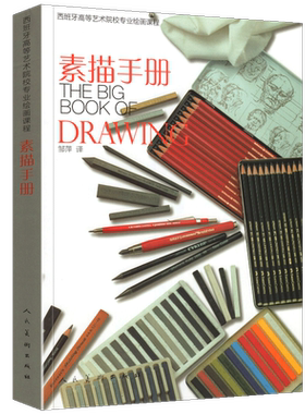 正版 素描手册 西班牙高等艺术院校专业绘画课程系列 高校美术专业教材案例示范素描速写技法大师级水墨素描色彩炭笔素描 人民美术
