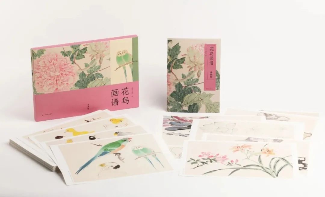 花鸟画谱：花卉一/花卉二/禽鸟草虫/蔬果树石上海中国画院编 现代花鸟画坛半壁江山集体创作的传世秘笈大师教你学花鸟上海书画正版