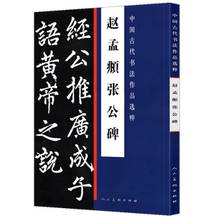 【大尺寸8开】赵孟頫张公碑 中国古代书法作品选粹 赵孟頫楷书临摹碑帖完整版拓本行书楷书字帖临习高清印刷人民美术出版社