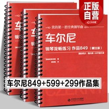 钢琴曲正版 299 大字大谱入门教程钢琴练指法曲谱教材书籍乐谱我 套经典 全3册 599 车尔尼钢琴流畅练习作品849 精注版 活页环版