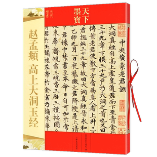 正版包邮 赵孟頫高上大洞玉经 天下墨宝 赵孟頫小楷碑帖 带释文译注 元代楷书字帖 附繁体旁注 名家书法临摹练字 吉林文史出版社
