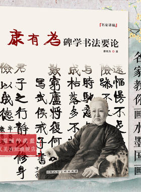 康有为碑学书法要论广艺舟双楫晚清近代书法论著万木草堂所藏中国画目康有为碑学书法范图临摹鉴赏名家讲稿碑帖书法学习讲义理论