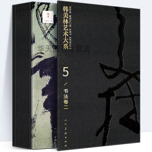【8开函套精装】韩美林艺术大系 5 书法卷 二 2 书法艺术理论韩美林原创书法作品 古人诗词名句天书作品 雪车美术 人民美术出版社