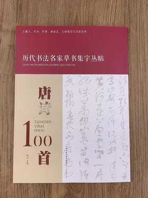 唐诗100首 历代书法名家草书集字丛帖 杜江主编 天津人民美术出版社 王羲之 张旭 怀素 黄庭经 王铎 等百位名家经典