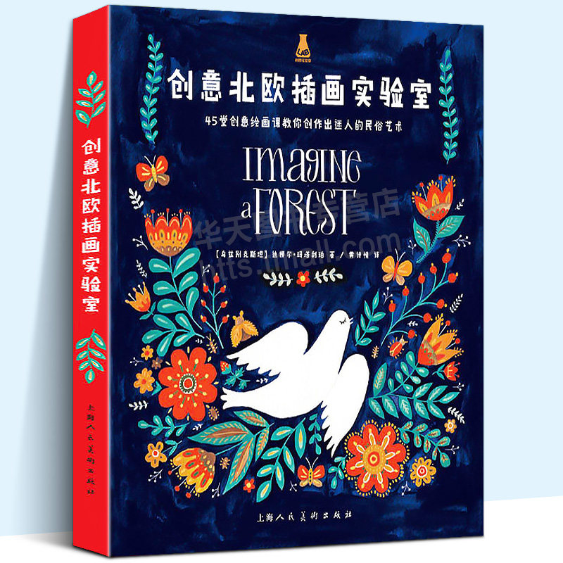 创意北欧插画实验室 45堂创意绘画课教你创作出迷人的民俗艺术 插画作品艺术史 迪娜尔玛塔利珀 创意美术画 零基础学插画风格教程怎么样,好用不?