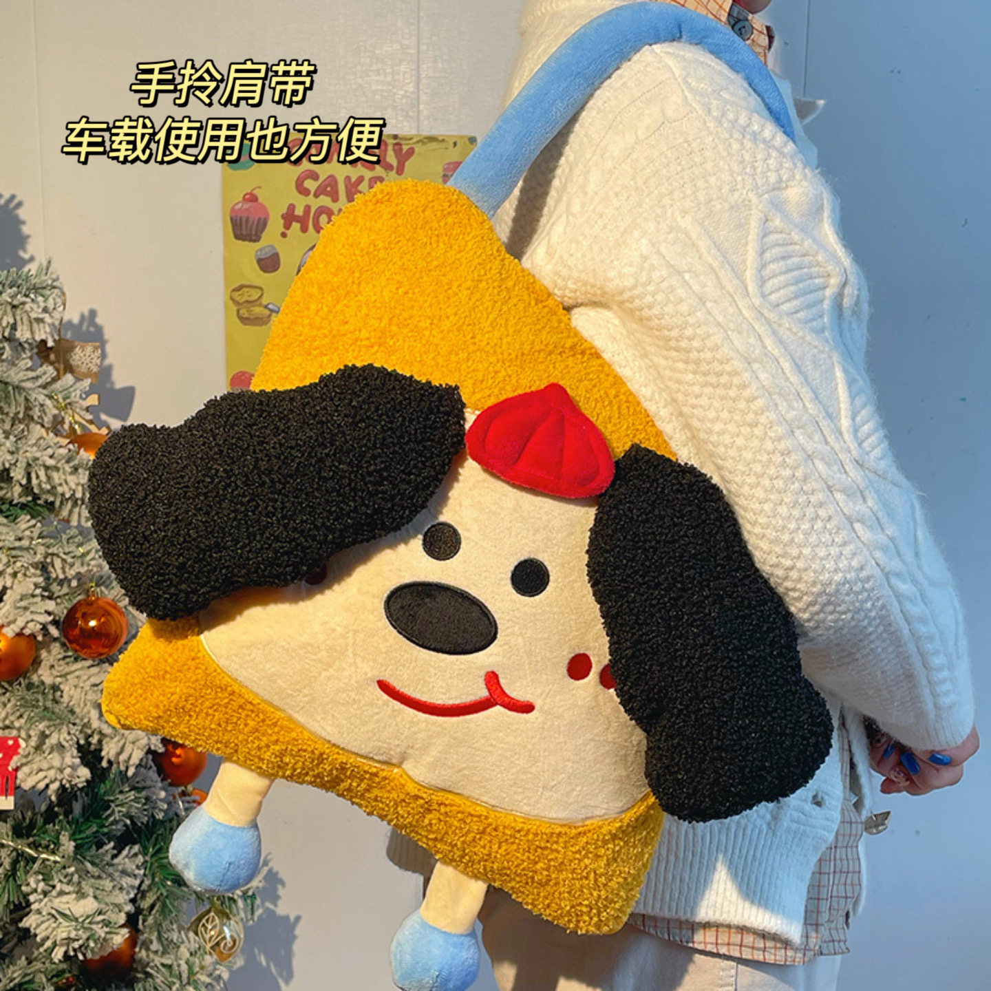 默默爱 毯子毛毯办公室空调毯被子两用午睡毯抱枕二合一午休盖毯