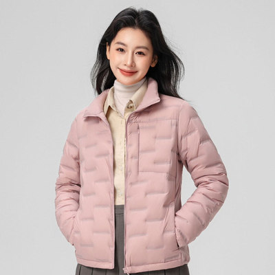羽绒服女短款立领轻薄立领90%绒