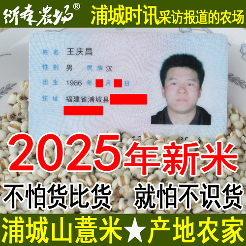 薏米仁衍森农场新鲜浦城薏米