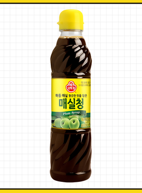 不倒翁青梅汁660g韩国进口奥土基调味汁韩式料理浓缩果汁做菜拌菜