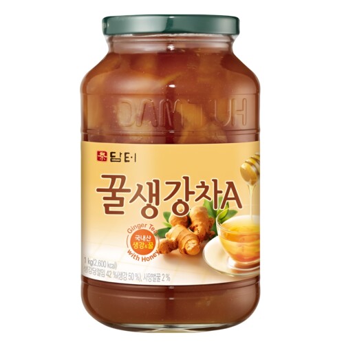 包邮丹特牌蜂蜜生姜茶1kg玻璃瓶
