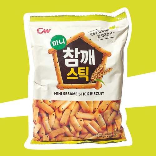 青右棒棒饼干迷你芝麻韩国进口