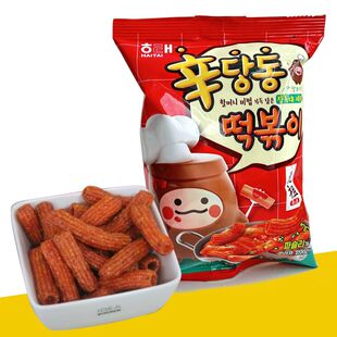 海太辣炒粘糕味膨化条110g韩国进口零食