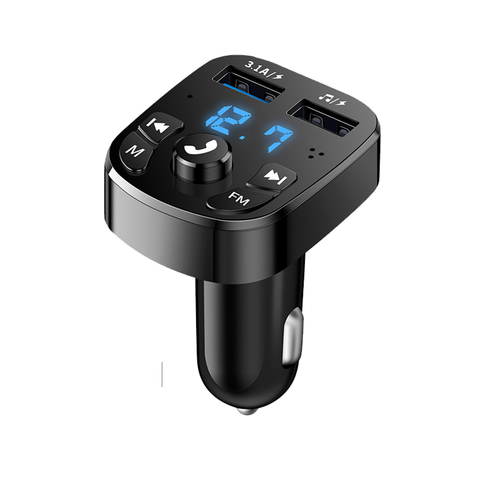 多功能车载MP3播放器FM蓝牙接受器汽车音乐U盘用品双USB车载快充