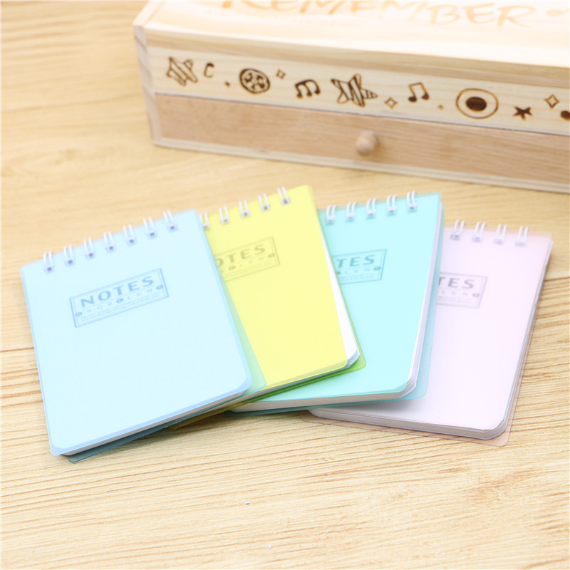 包邮小记事本子10本 双环线圈本彩色 便签本A7 竖翻7.4X10.8cm