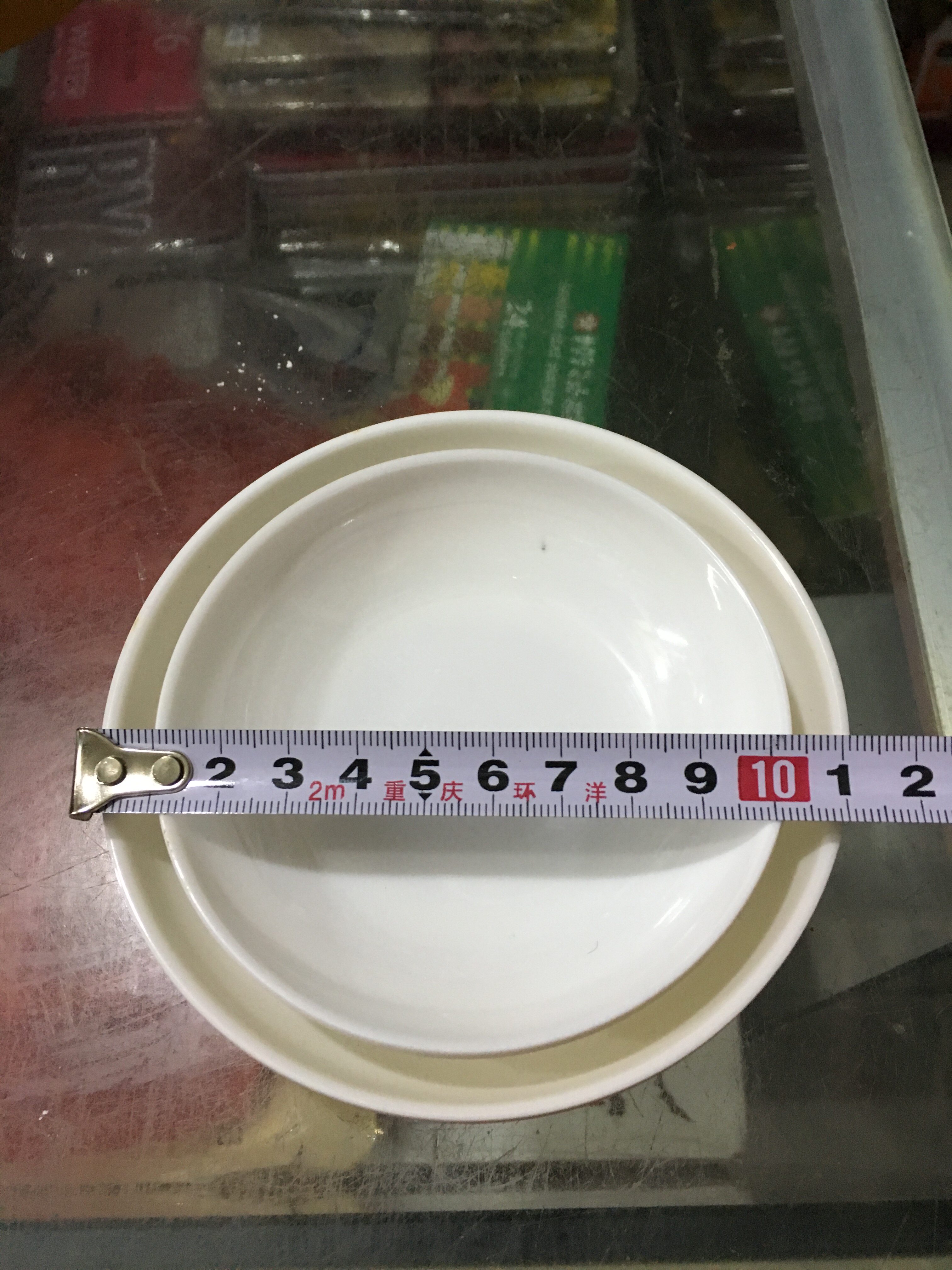 包邮5个白色墨碟 仿瓷墨盘 装水墨汁 水写布搭配墨盒 毛笔书法