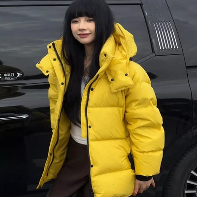 韩版常规立领白鸭绒羽绒服