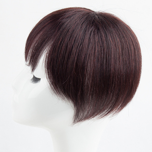 头顶遮白发假发片真发头顶补发片女一片式轻薄无痕自然递针补发块