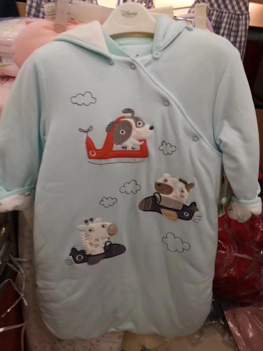 Hallmark贺曼秋冬男婴女婴儿童宝宝纯棉夹棉长袖睡袋卡通防踢被73