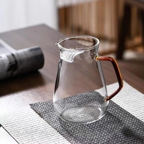 加厚高硼硅耐热玻璃月牙公道杯