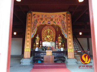 少林绣品佛堂手工绣潮绣刺绣地藏菩萨龙帐佛门佛帐龙门佛曼定做