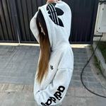 奥莱专区丨品牌折扣加绒卫衣连帽女刺绣冬运动宽松奢麒麟臂长袖男