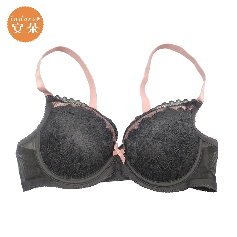 安莉芳旗下安朵品牌少女内衣 聚拢厚杯上托蕾丝文胸hb0677 现货