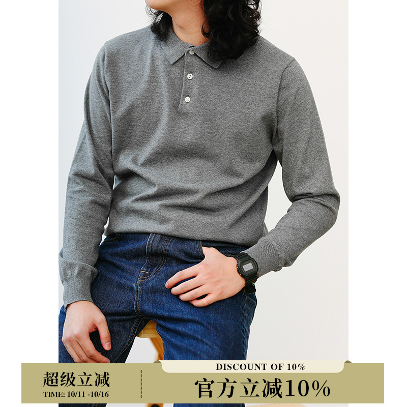 MBBCAR窄幅40支双纱精梳棉POLO衫