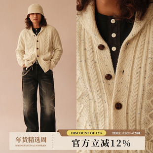 VTG系列7针羊毛混纺Ivy Rugged爱伦花纱毛衣 MBBCAR窄幅