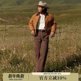 VTG系列红泥洗水拓荒伐木双膝705工装 MBBCAR窄幅 赤耳帆布边境裤